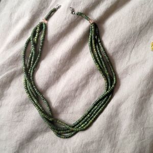 Wooden beaded necklace